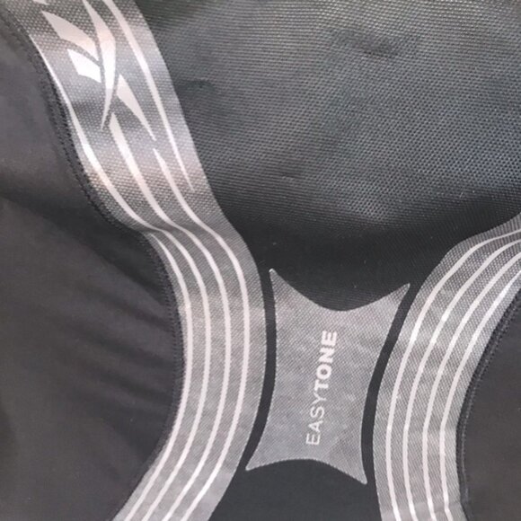 Reebok Easy Tone Fitness Workout Mesh Top Short Sleeve Stretch Spandex Sport S - Picture 8 of 16